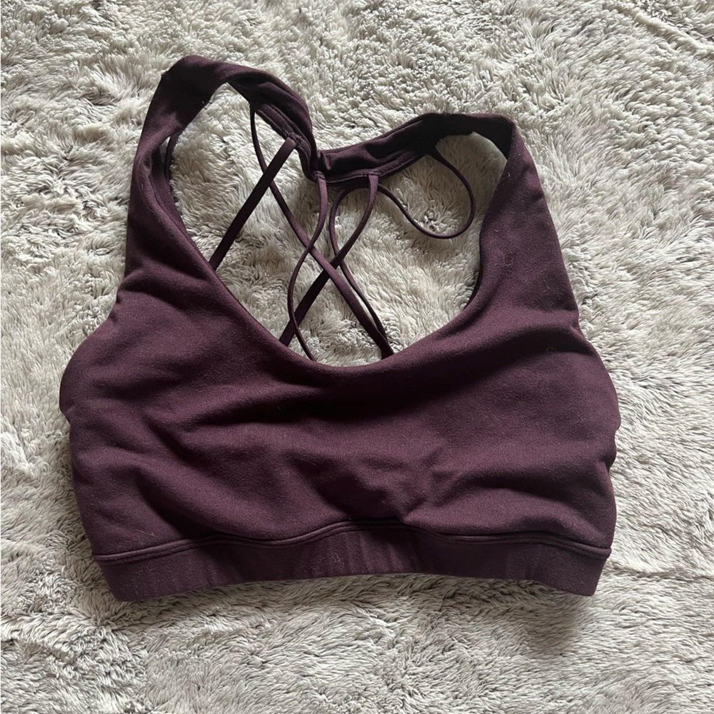 Purple Sports Bra - gently worn